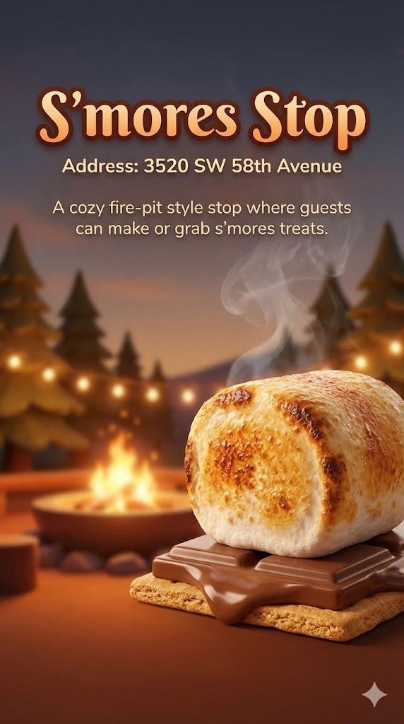 S'mores station campfire treats